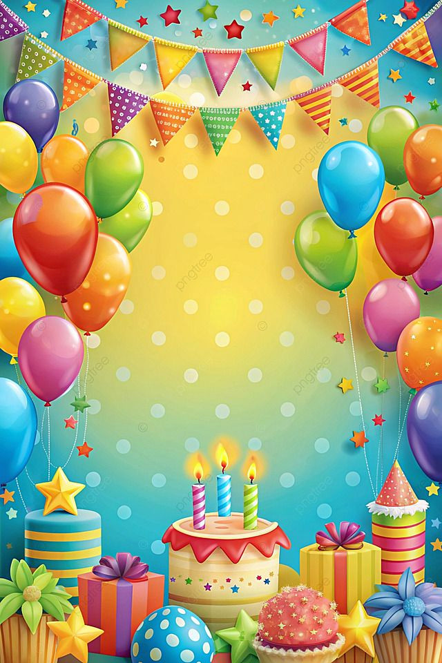 Free Birthday Festival Balloon Wallpaper
