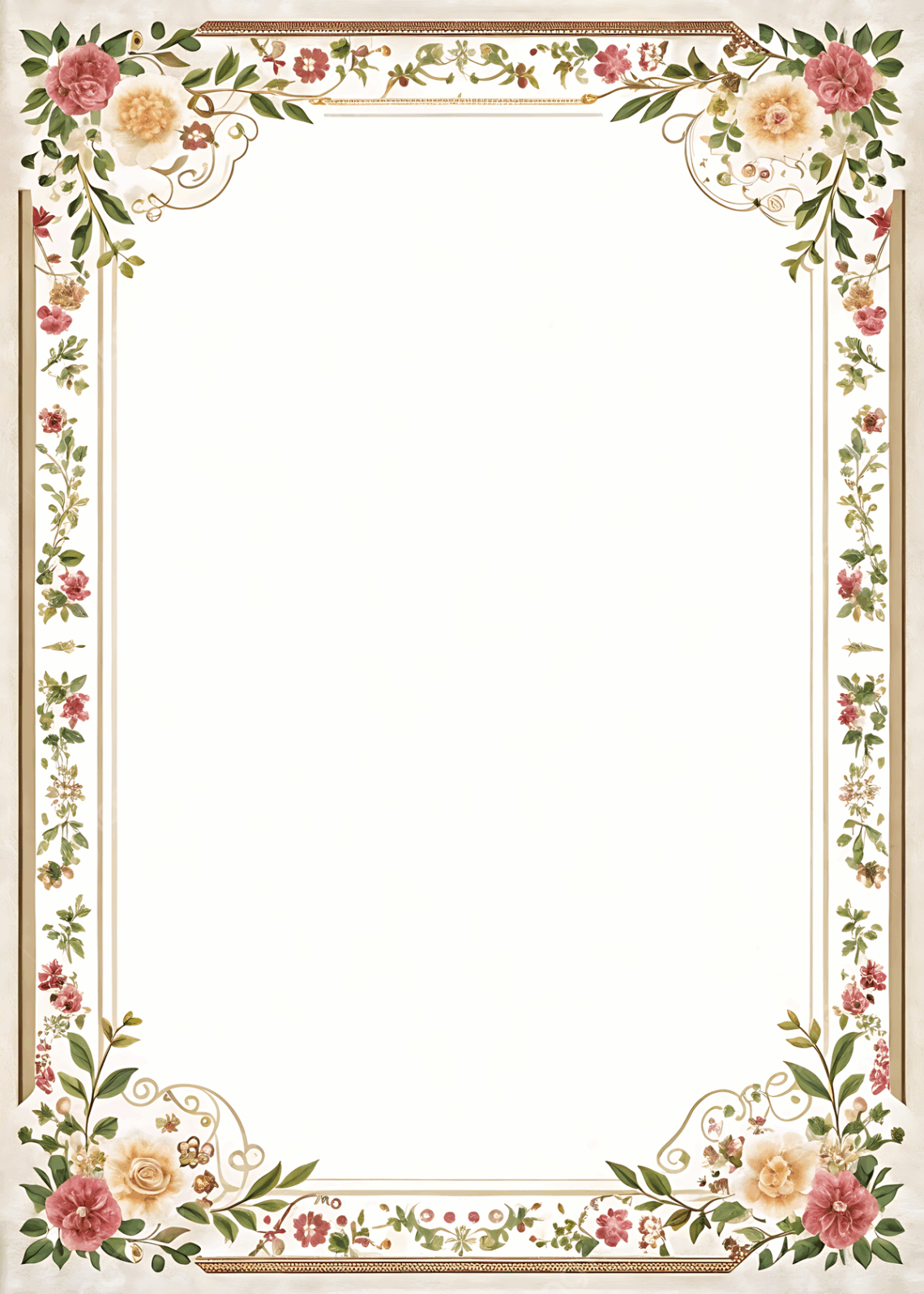 Free Vintage Floral Invitation Templates for Download