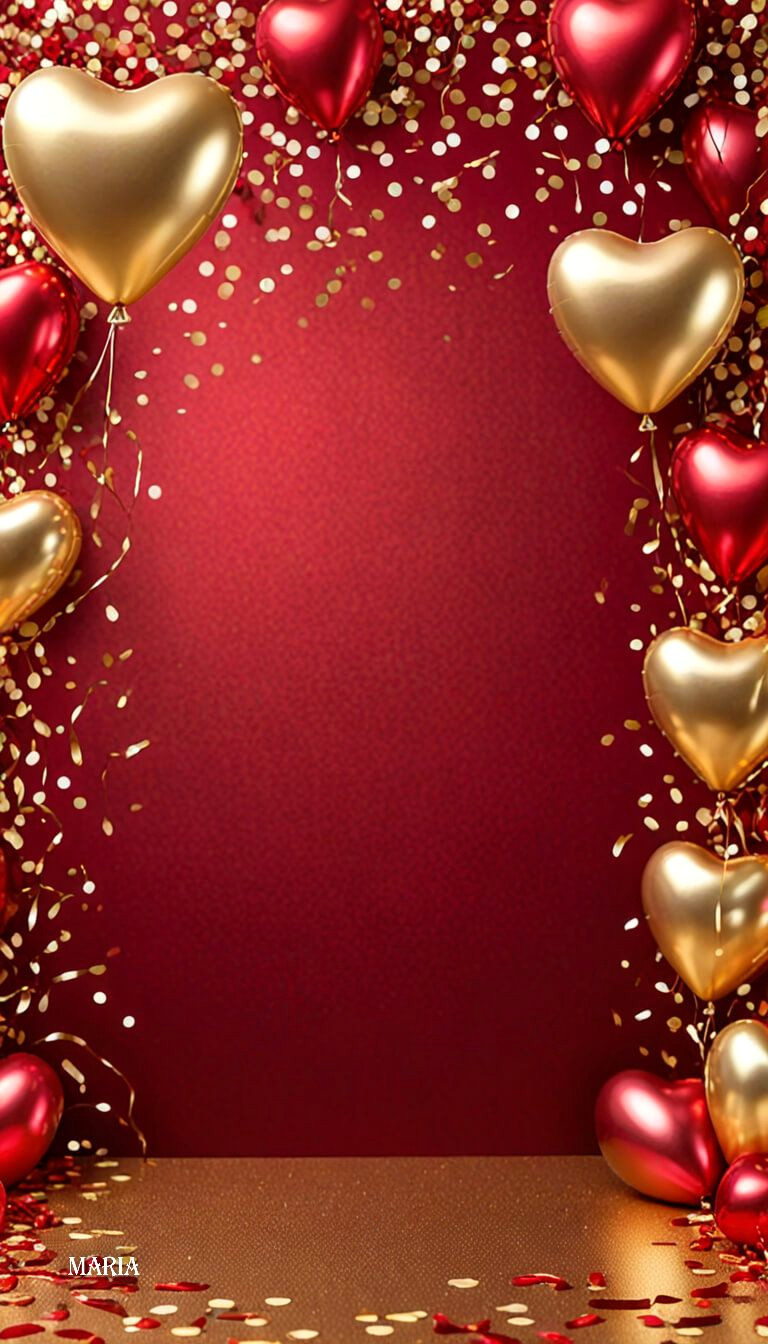 Elegant Gold and Red Balloon Decor Ideas