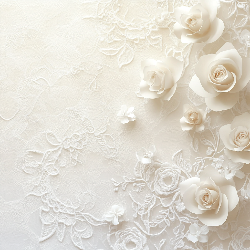 Whimsical Floral Wedding Invitations — Romantic Vintage Texture