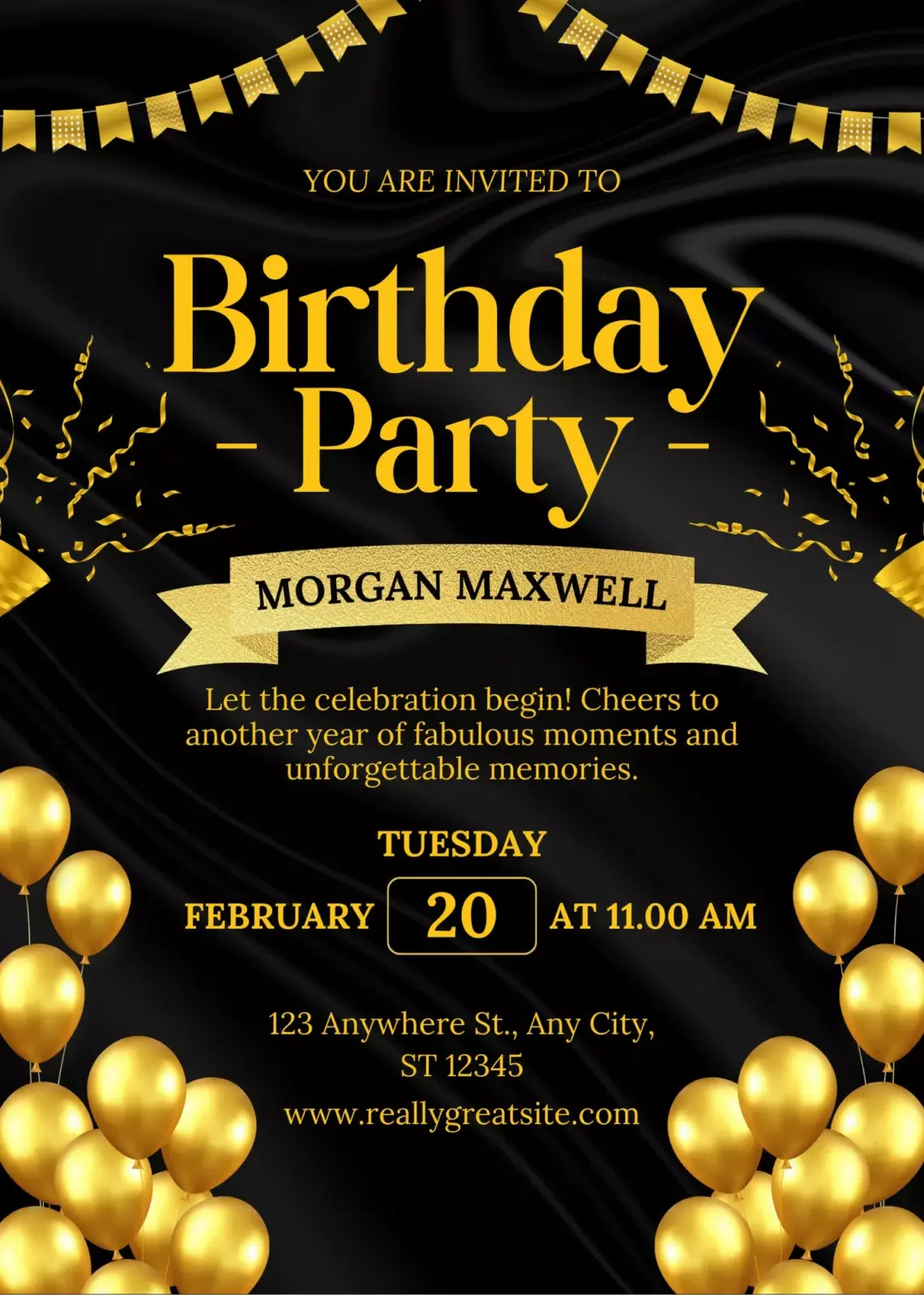 Easy DIY Birthday Invitations — Digital Download