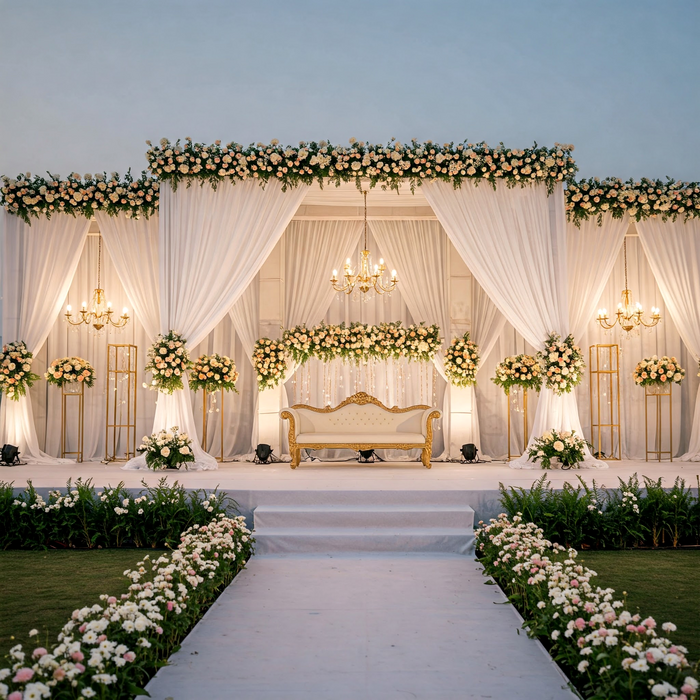 Wedding Stage Decoration: 50+ Stunning PNG Backdrops for Free