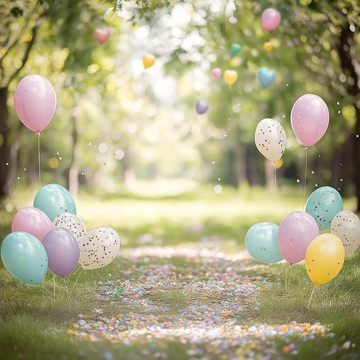Cozy Spring Birthday Backdrop