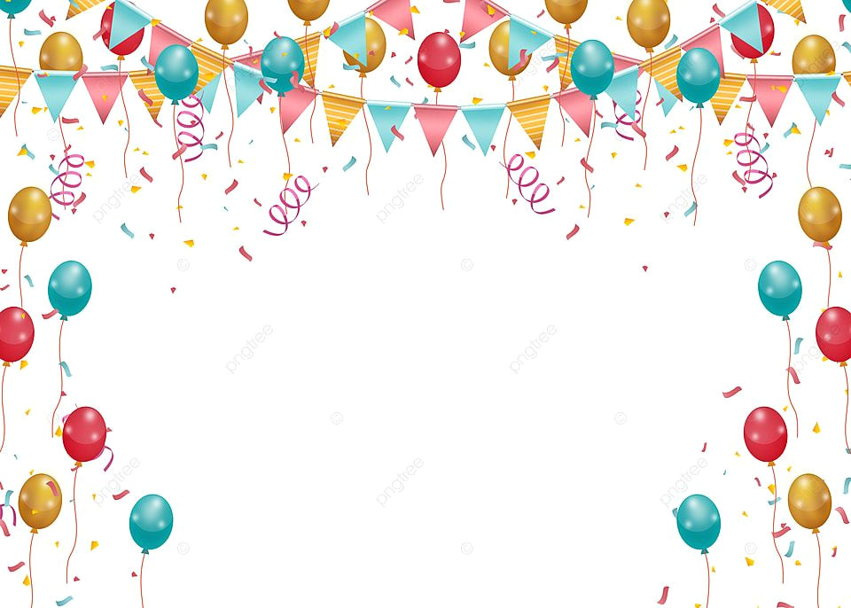 Bright Colorful Happy Birthday Balloon Backgrounds Free Download