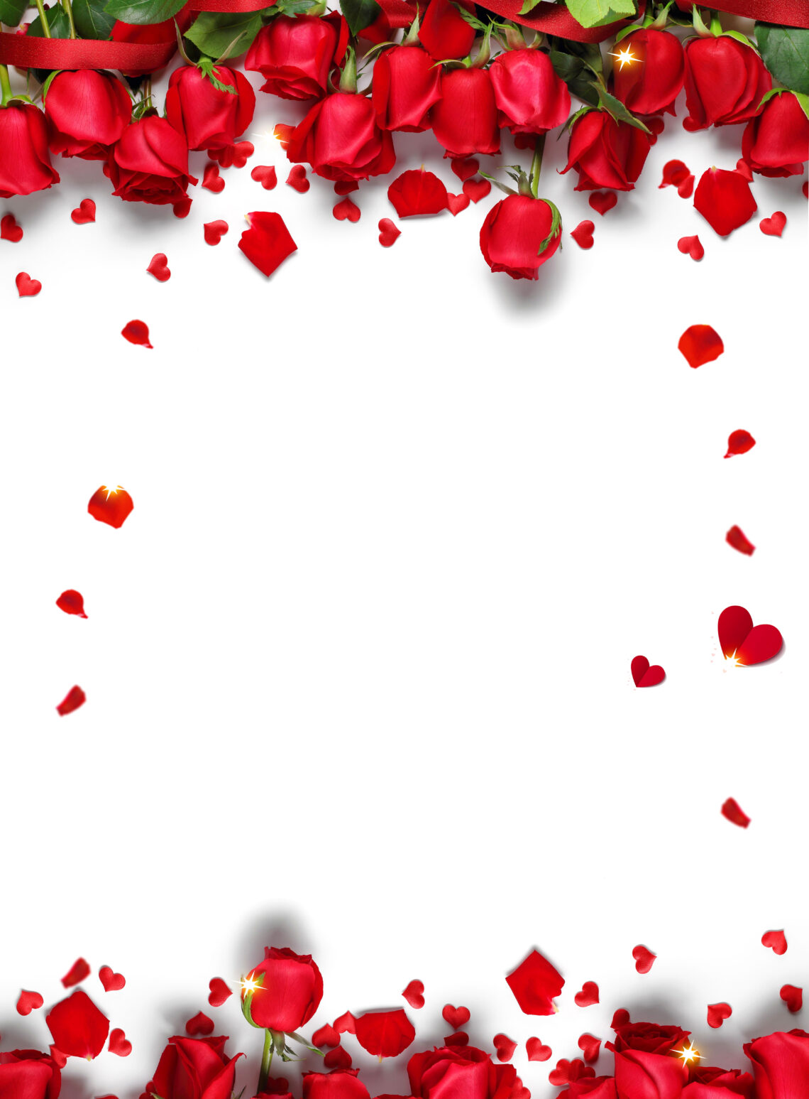Pink Rose Petals Background for Valentine’s Day Free Download