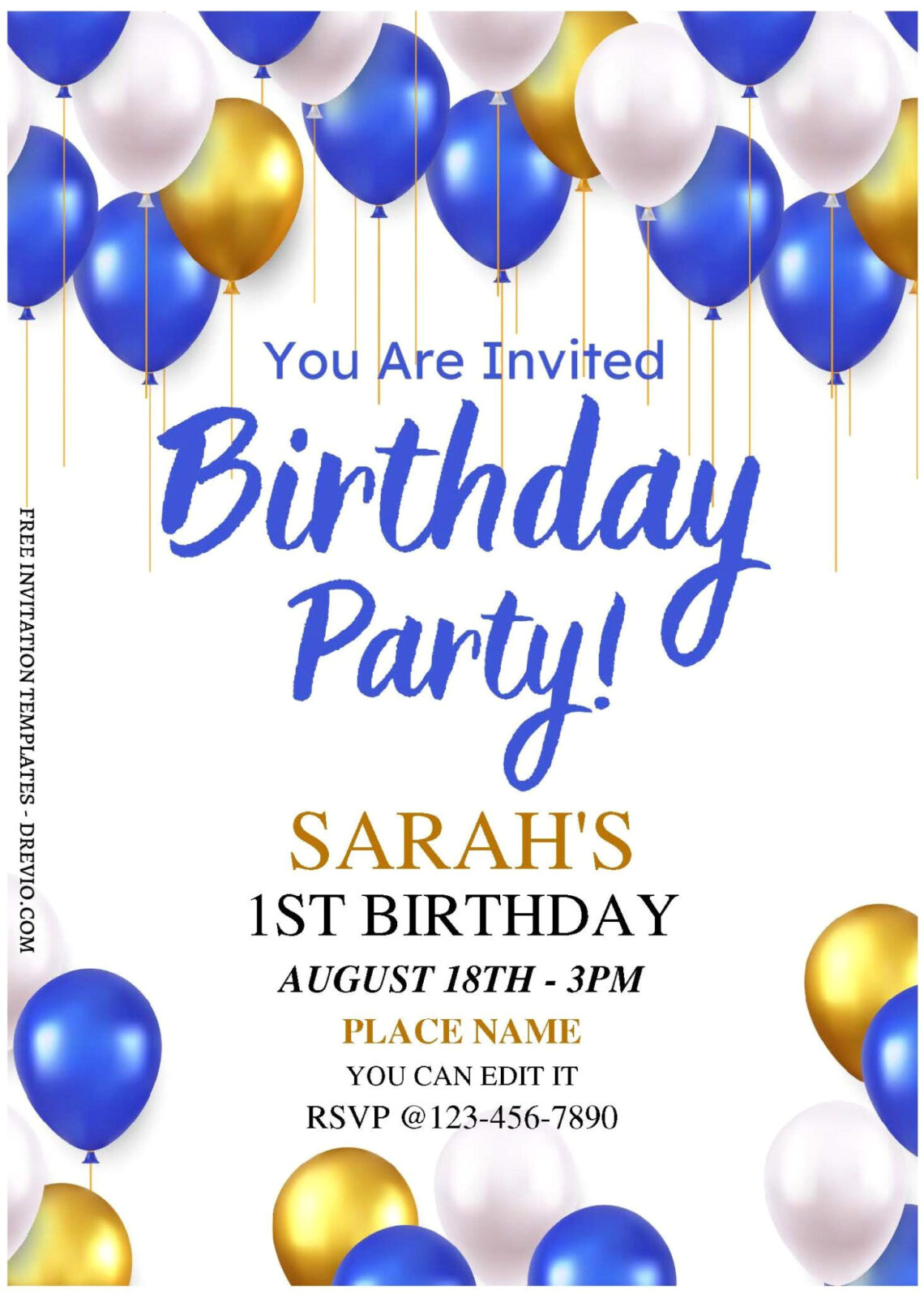 Celebrate in Style: Free Editable Birthday Party Invitations