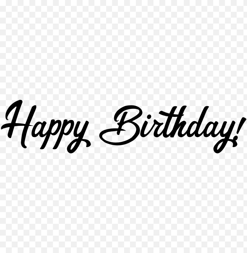 Free Happy Birthday Fonts with Clear Background