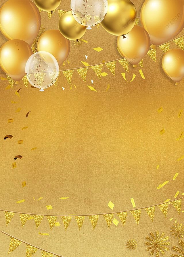 Golden Birthday Celebration Wallpaper: Free Download