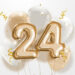 Gold Foil Balloons: Magical 24th Birthday Decor Idea Gold Foil Balloons: Magical 24th Birthday Decor Idea