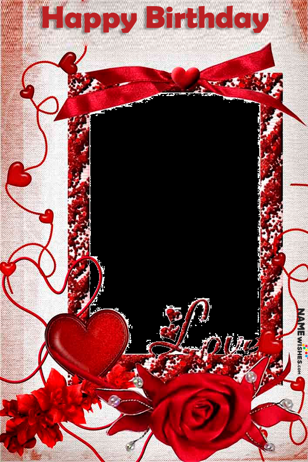 Personalized Birthday Wishes in a Heartfelt Frame