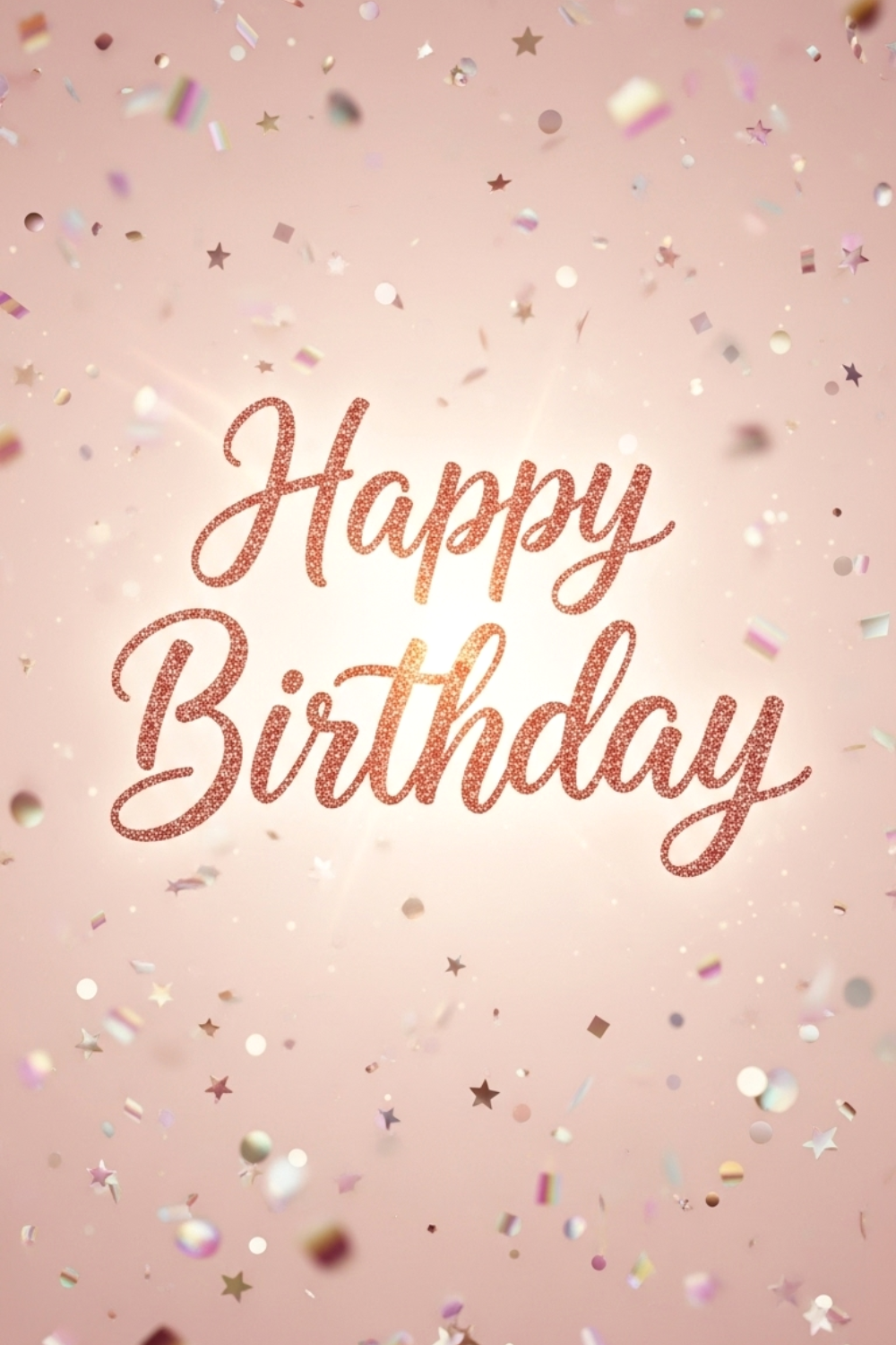 Rose Gold Birthday Text Ideas that Sparkle