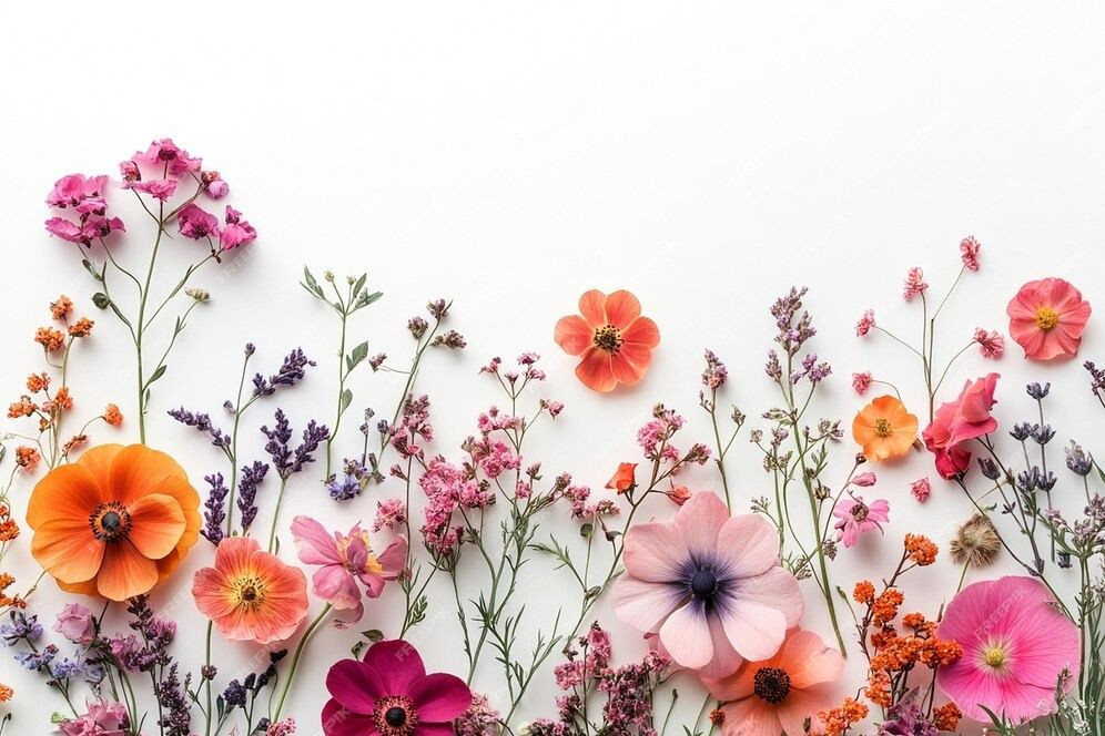 Summer Blooms: Vibrant Floral Masterpiece — Unique AI-Generated Image