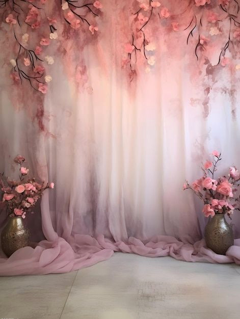 Elegant Wedding Backdrop with Real-Life Touch