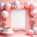 Pastel Balloon Birthday Cake Photos