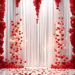 Free Red Heart Valentines Day Backgrounds: 3D Rendering for Instant Download Free Red Heart Valentines Day Backgrounds: 3D Rendering for Instant Download