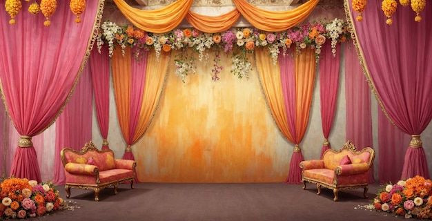 Bohemian Bliss: 10 Stunning Indian Wedding Stage Decor Ideas