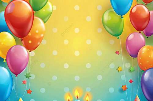 Free Bright Birthday Balloon Wallpaper Download