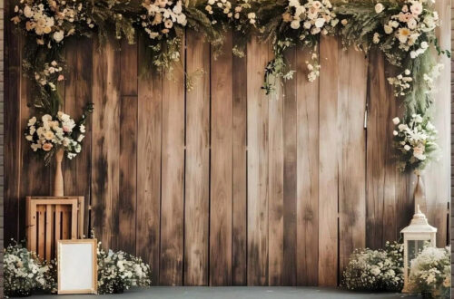 Rústico Floral Bottom De Parede Perfeito Para Festa de Casamento