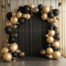 Instant Gold Birthday Photoshoot Backdrop (Download)