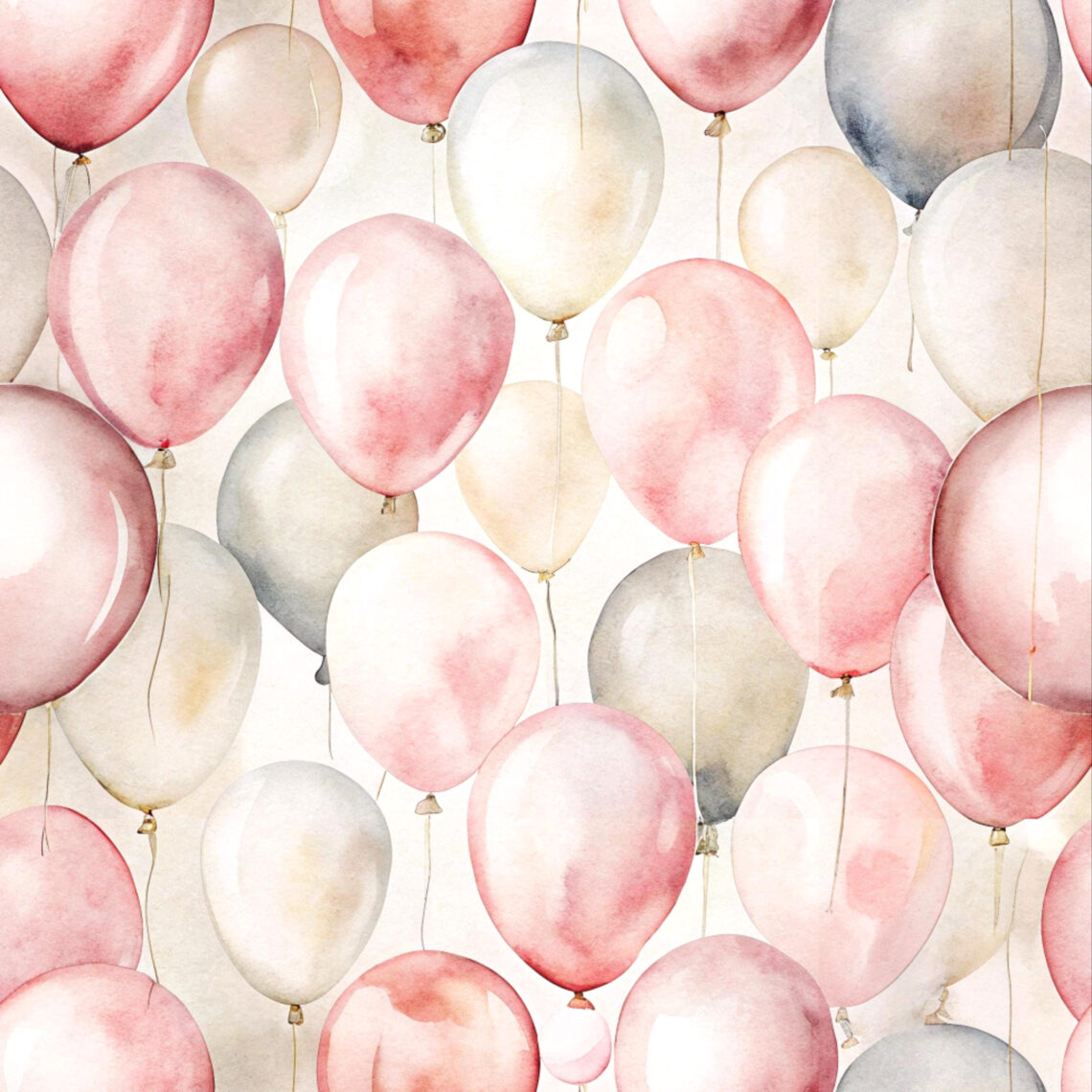 Birthday Balloon Pattern: Download Your Free Invite Backdrop