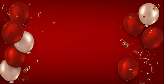 Pop of Color: Vibrant Balloon Flat Lay Design