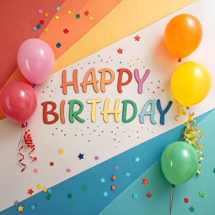 Free Happy Birthday Text Backgrounds for Social Media