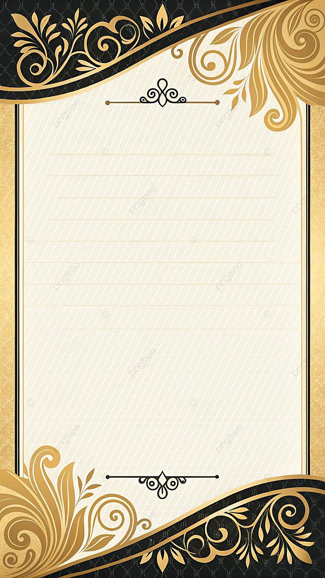 Vintage Floral Wedding Invitation With Digital Ring Illustration