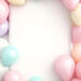 Vibrant Balloons Pop Against Pastel perfection