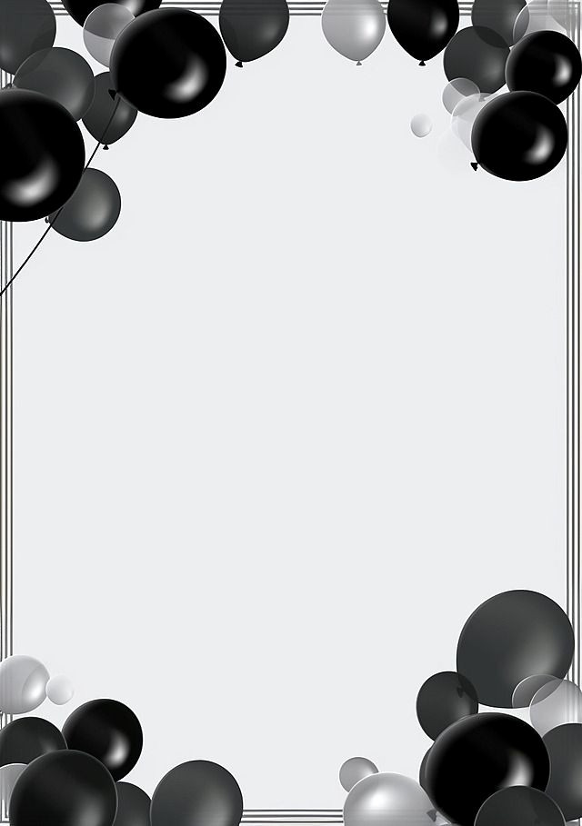 Free Champagne Balloon Border Wallpaper