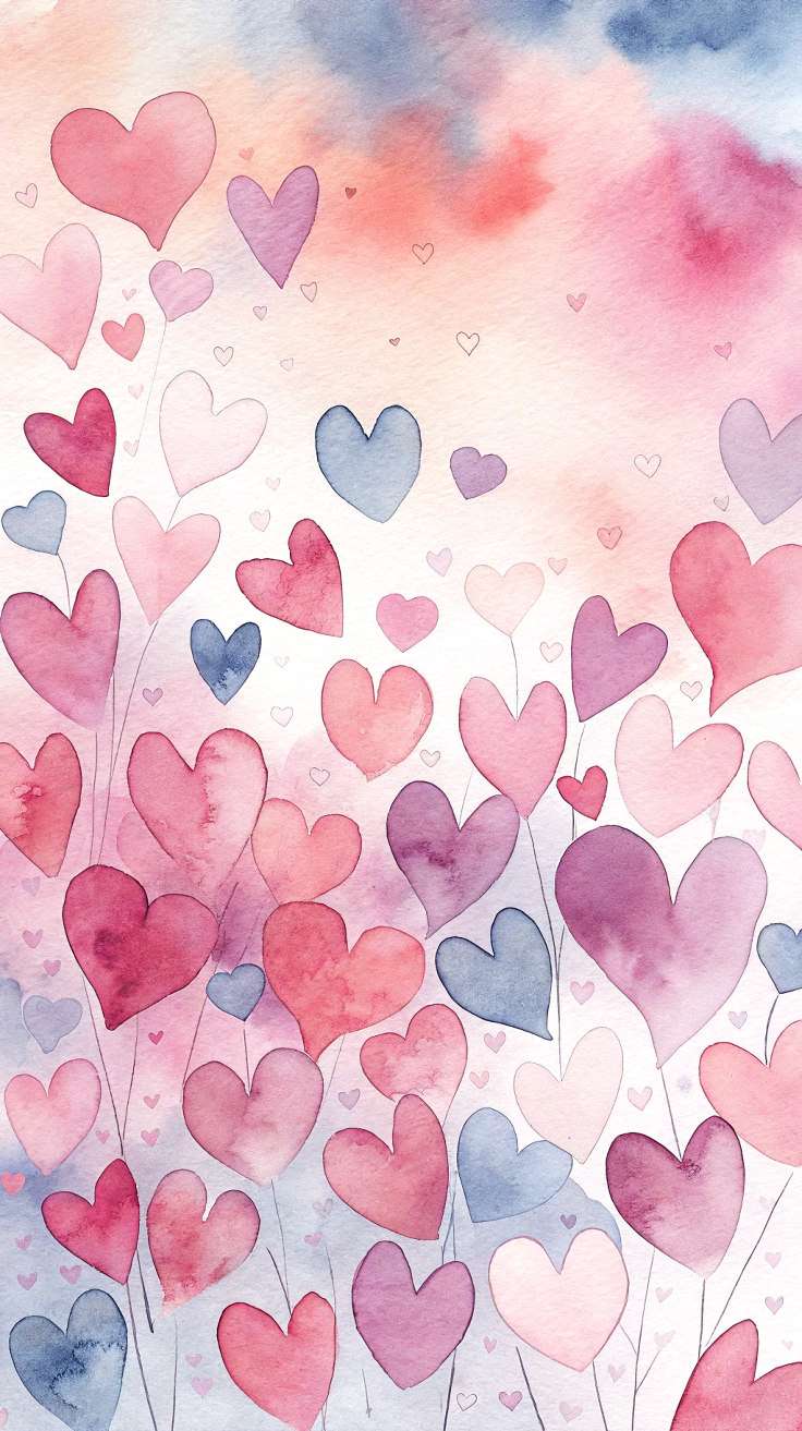 Love in Motion: Adorable Minimalist Wallpapers