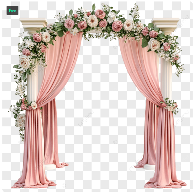 Elegant Wedding Arches Dressed in Fresh Florals
