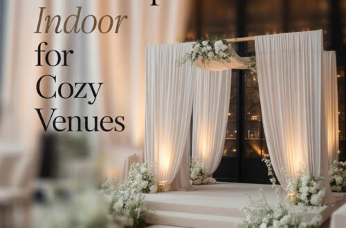 Cozy Indoor Wedding Backdrop Ideas