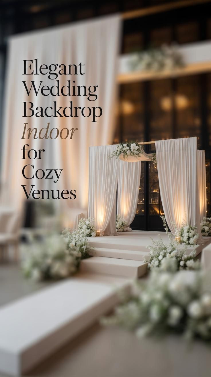 Cozy Indoor Wedding Backdrop Ideas