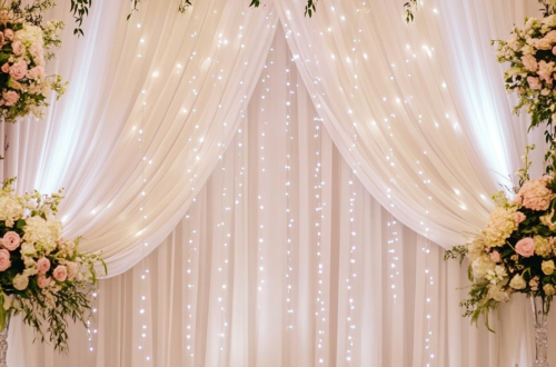 Magical Wedding Backdrops: Twinkling Lights & Blooming Beauty Magical Wedding Backdrops: Twinkling Lights & Blooming Beauty