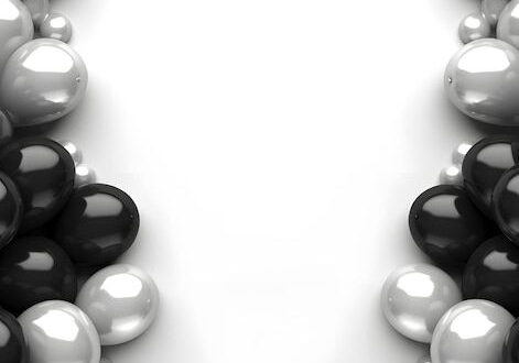 Black Friday Banner Template with Balloons