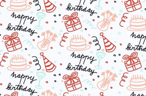 Free Hand-Drawn Birthday Wall Art