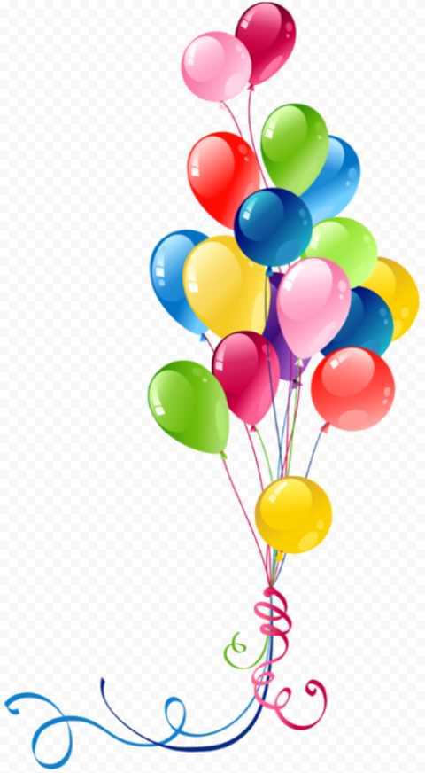 Balloons Galore: 120+ Free Colorful PNG Birthday Party Graphics
