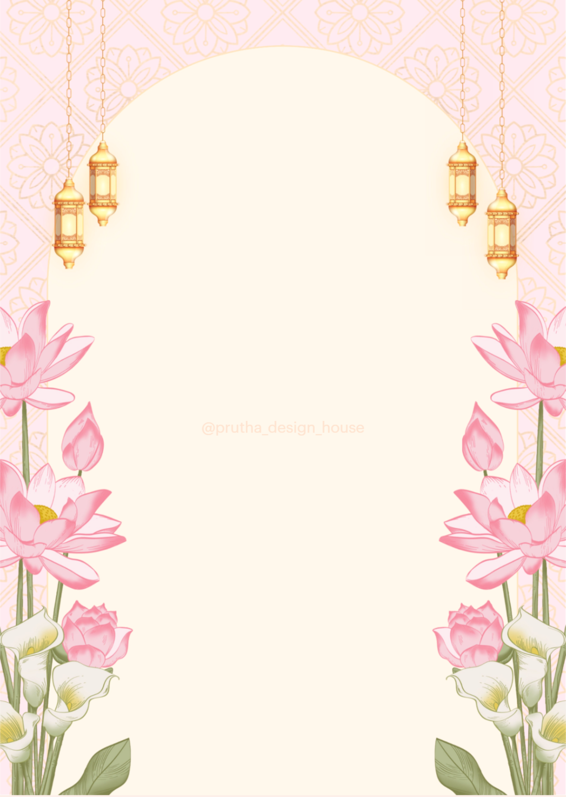 Boho Chic Floral Backgrounds for Festive Invitations