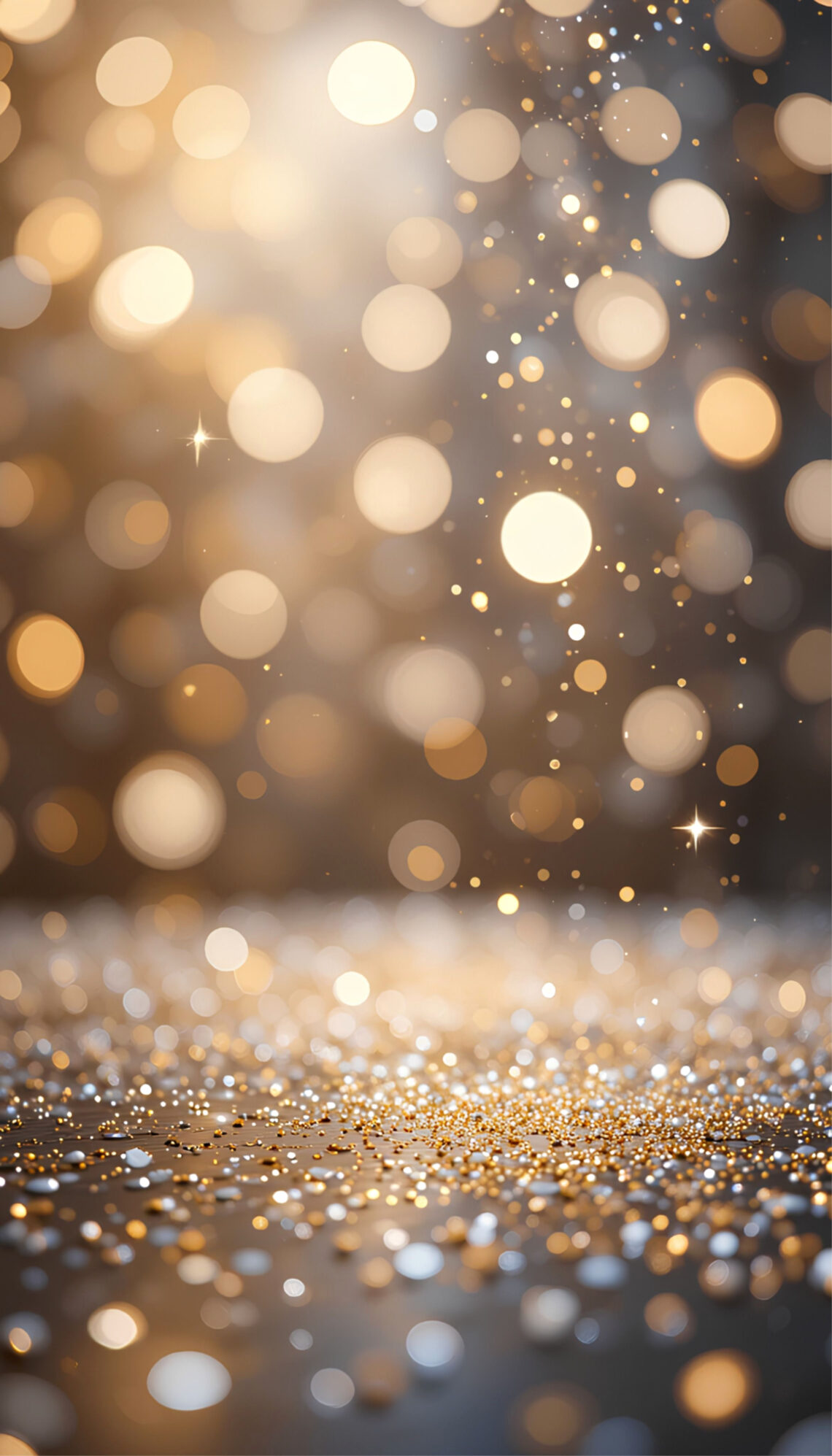 Luxury Gold and Silver Bokeh Backgrounds for Festive Elegance