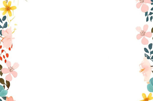 Download Bold Literary Flowers Free Transparent Wallpaper