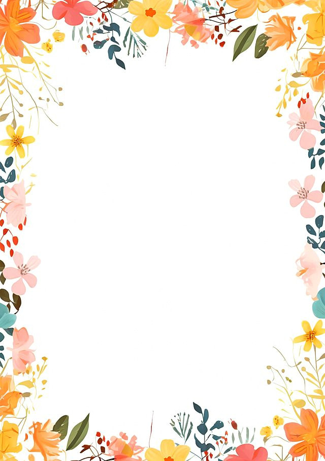 Download Bold Literary Flowers Free Transparent Wallpaper