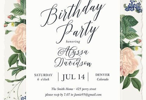 Classic Garden Party Invites for Adults Classic Garden Party Invites for Adults
