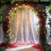 Sparkle Your Wedding Day with a Magical Tulle Backdrop