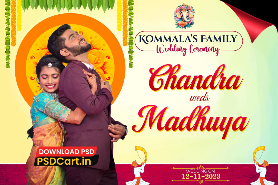 Free Hindu Wedding PSD Template for Modern Couples