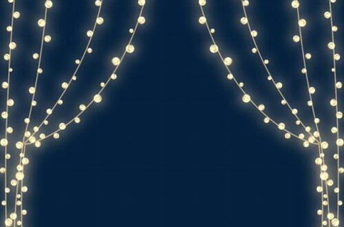 Free Light String PNGs: Download Round & Star Illumination Decorations