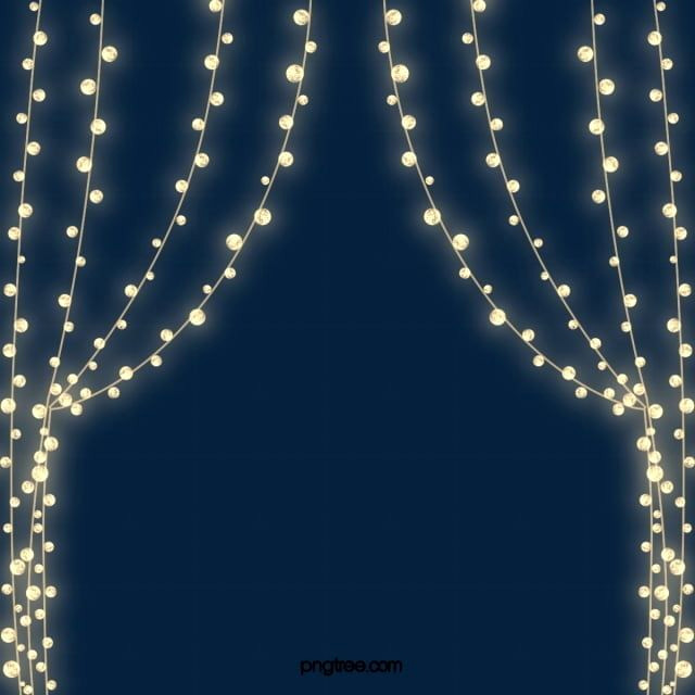 Free Light String PNGs: Download Round & Star Illumination Decorations