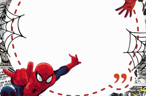 Web-Slinging Birthday Invitation Templates Web-Slinging Birthday Invitation Templates