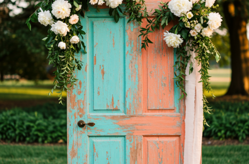 Whimsical Vintage Garden Weddings: 10 Rustic Backdrop Ideas