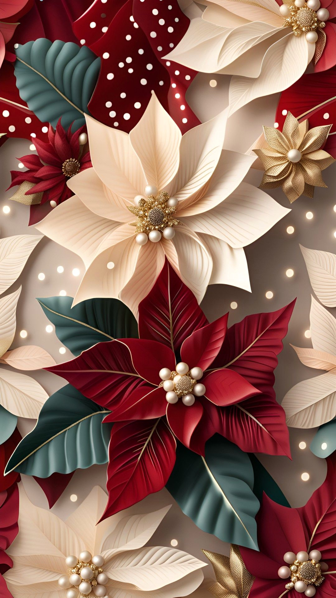 Dazzling Poinsettia Backgrounds