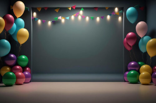 Free AI-Generated Birthday Backgrounds with Balloons Free AI-Generated Birthday Backgrounds with Balloons
